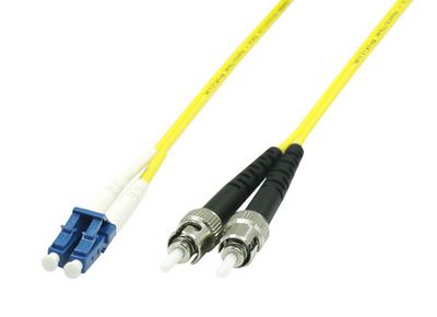 MicroConnect Fiber Patch Cable -  LC/UPC-ST/UPC 2m OS2 SM  Duplex LSZH OD: 2mm, 0.3db Yellow