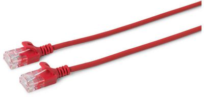 MicroConnect U/UTP CAT6 5M Red Slim, Unshielded Network Cable, PVC, 4x2xAWG 30/7 CU, OD : 3.6mm V-UTP605R-SLIM, 5 m, Cat6, U/UTP (UTP), RJ-45,