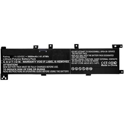 CoreParts Laptop Battery for Asus  41.47Wh 11.52V 3600mAh 41WH  Li-ion 11.52V 3.6Ah A705QA, F705MA-BX030T, F705MA-BX058T