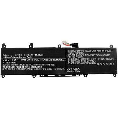 CoreParts Laptop Battery for Asus 41.04Wh 11.4V 3600mAh 42WH Li-ion 11.55V 3.6Ah adol 13, ADOL 13FA, ADOL 13FN