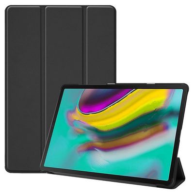 CoreParts Tri-folded Leather Case Black  2019 model for Samsung Galaxy  Tri-folded Leather Case Black 2019 model - SM-T720/T725