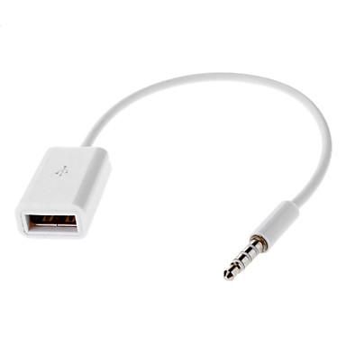 CoreParts USB to mini Jack Adapter,  White