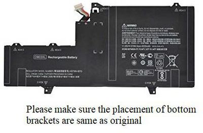 CoreParts Laptop Battery for HP 54.29Wh 11.55V 4700mAh 54WH Li-Pol 11.55V 4700mAh Black 863280-855