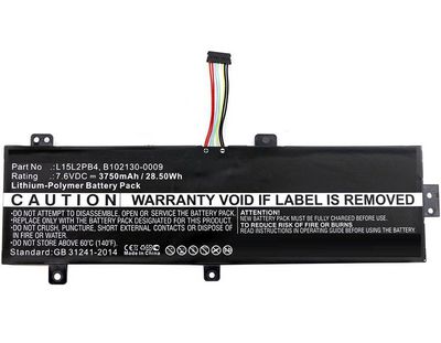 CoreParts Laptop Battery for Lenovo  27.36Wh 7.6V 3600mAh 27Wh  Li-Pol 7.6V 3500mAh Black, ideapad 310 15", 310 15" Touch, 310-15ISK,