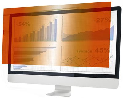 eSTUFF Gold Privacy Filter 27" 608  mm x 342 mm 16:9 Supports  Touch Screens