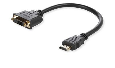 MicroConnect Adapter HDMI -  DVI M/F, 15CM Black, HDMI to DVI (24+1)  Signal can go both ways