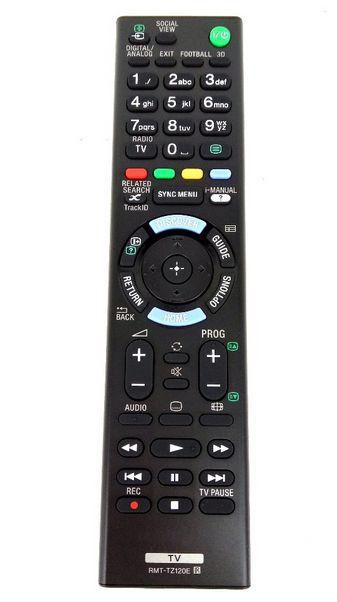 Sony Remote Commander RMT-TZ120E, TV, Wired, Black