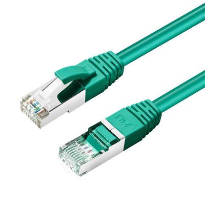 MicroConnect CAT6A S/FTP 3m Green LSZH Shielded Network Cable, LSZH, AWG26 CU