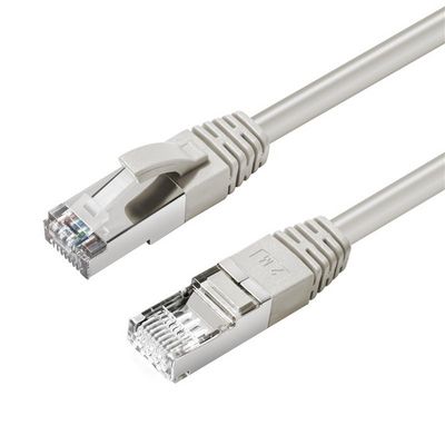 MicroConnect CAT6A S/FTP 1.5m Grey LSZH Shielded Network Cable, LSZH, AWG26 CU