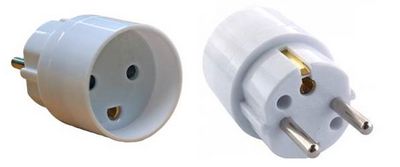 MicroConnect Power Plug Converter, DK to  Schuko F-M 230V 16A