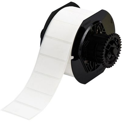 Brady Polypropylene Labels for  BBP33/i3300 Printers  B33-17-425, White, Rectangle, Permanent, 50.80 x 25.40, Polypropylene (PP),