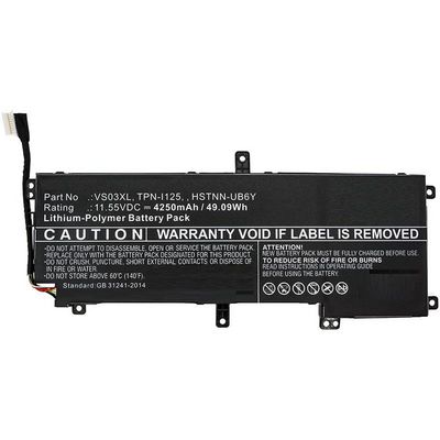 CoreParts Laptop Battery for HP 47.31Wh  11.4V 4150mAh 49.09Wh Li-Pol  11.55V 4250mAh Black for HP Notebook, Laptop Envy 15-AS000, Envy 15-AS000NF,
