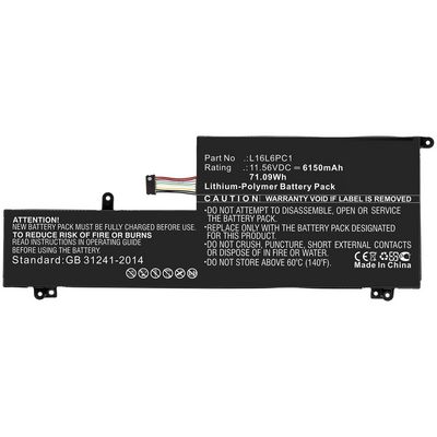 CoreParts Laptop Battery for Lenovo  66.99Wh 11.55V 5800mAh  67.05Wh Li-Pol 11.56V 5800mAh Black for Lenovo Notebook, Laptop Yoga 720, Yoga