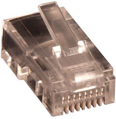 LANVIEW RJ45 UTP Plug Cat5e for AWG 24-26 Solid Conductor 10pcs.