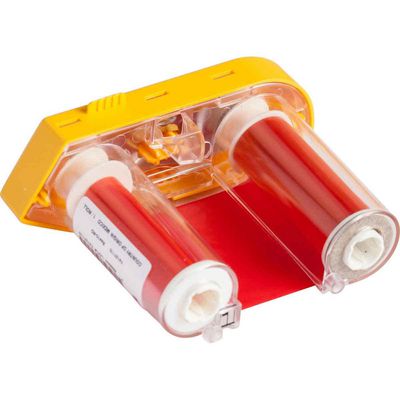 Brady R4400 Series Red Ribbon for M611, M610 and BMP61 M61-R4410-RD, BMP 61, BradyPrinter M611, Red, Brady, 100 g, 5 cm, 22.86 m
