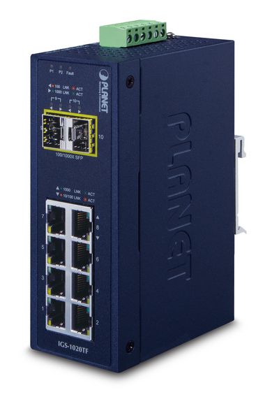 PLANET Industrial 8-Port 10/100/1000T