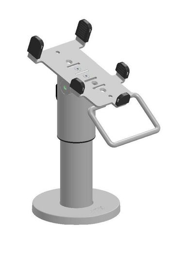 Ergonomic Solutions Ingenico Lane 5000 DuraTilt SP1, 120mm (with handle) - BLACK (with handle) for Ingenico Lane 5000 - Black, Pole+Duratilt+Multigrip