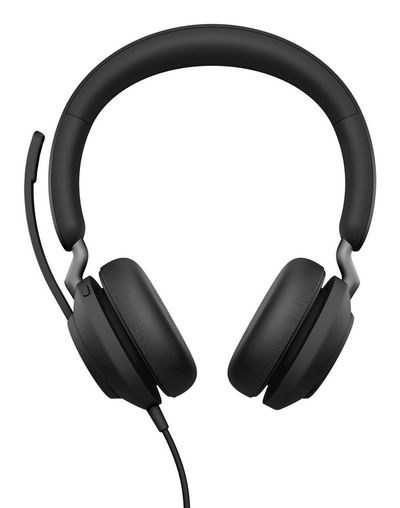Jabra Evolve2 40, USB-C, MS Stereo Evolve2 40 USB-C, MS Teams  Stereo, Headset, Head-band, Office/Call center, Black, Binaural, Mute