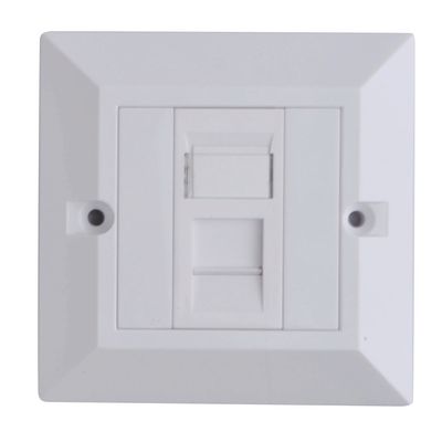 Lanview CAT6 Faceplate Single Gang UK Type 86*86mm CAT6 Faceplate Single Gang UK Type 86*86mm