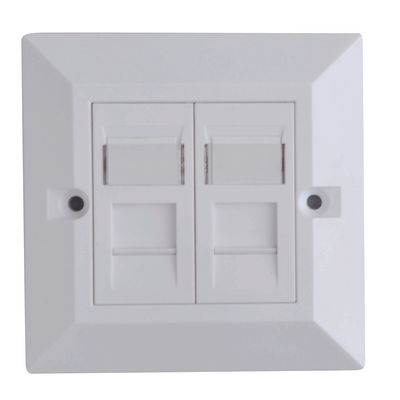Lanview CAT6 Faceplate Dual Gang UK  Type 86*86mm CAT6 Faceplate  Dual Gang UK Type 86*86mm