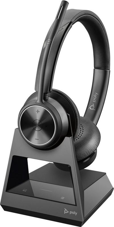 Poly 00 Headset Wireless Handheld Office/Call center Black 00, Headset, Handheld, Office/Call center, Black, Binaural, Answer/end call, Mute,