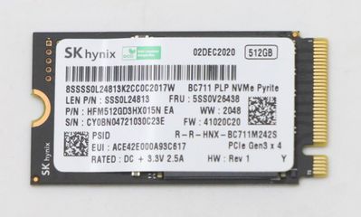 Lenovo 512GB M.2 2242 PCIe 3.0 x4  solid-state drive