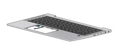 HP SPS-TOP COVER W/KBD UMA BL  INTL