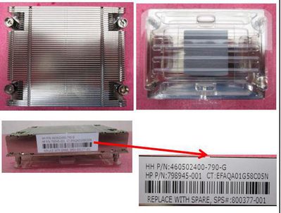 Hewlett Packard Enterprise HEATSINK XL1X0R 49 FINS **Refurbished**