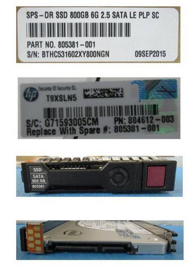 Hewlett Packard Enterprise 800GB Hot-Plug SSD Sata **Refurbished** 2.5 Inch SFF