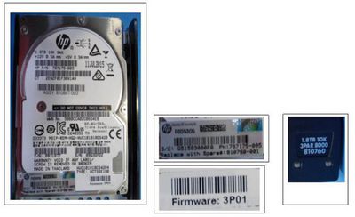 Hewlett Packard Enterprise DRV 1.8TB HDD SAS10K SFF