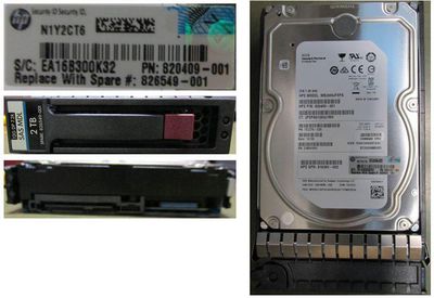 Hewlett Packard Enterprise HD 2TB 12G 7.2K 3.5 SAS MDL