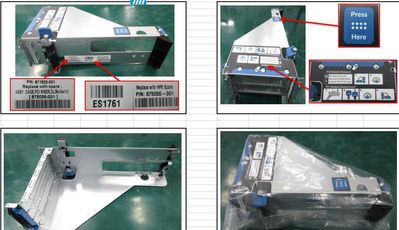 Hewlett Packard Enterprise PCI riser cage **Refurbished**