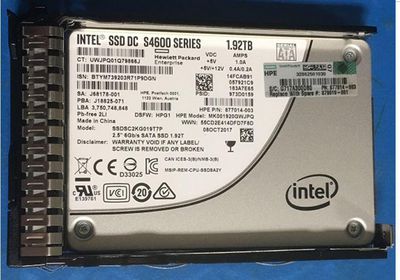 Hewlett Packard Enterprise SSD 1.92TB 6G SFF SATA MU SC DS
