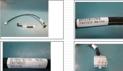 Hewlett Packard Enterprise LFF/SFF drive power cable for HPE ProLiant ML350 Gen10