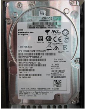 Hewlett Packard Enterprise DRV 1.8TB SFF HDD 10K SS7K & SS8K SG