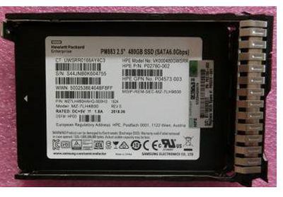 Hewlett Packard Enterprise 480GB SATA Solid State Drive
