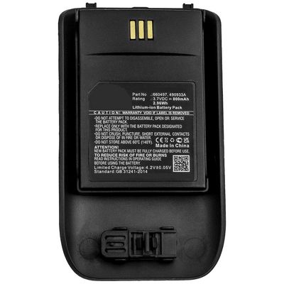 CoreParts Battery 2.96Wh Li-ion 3.7V 800mAh for Cordless Phone 2.96Wh Li-ion 3.7V 800mAh for Ascom, Mitel D63, DECT 3735, DH7, 5614