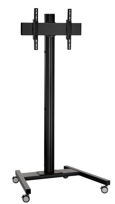 Vogel's T 1844B, MOBILE DISPLAY TROLLEY, SINGLE-POLE, H:180 CM, VESA 400X400, BLACK - CONNECT-IT 0CM, 400X400 BLACK