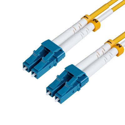 MicroConnect LC/UPC-LC/UPC 6m OS2 Fibre  Patch Cable SM Duplex LSZH  OD: 2mm, 0.3db Yellow