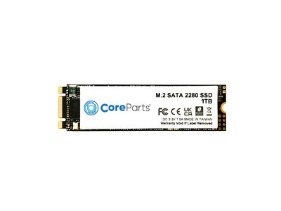 CoreParts 1TB M.2 SATA III 2280 1TB M.2 SATA III 2280, 3D NAND Technology, QLC 500/450 Read/Write (MB/S) with SMI 2259XT/Maxio controller