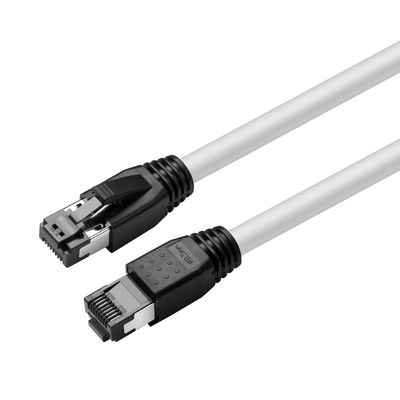 MicroConnect CAT8.1 S/FTP 0,50m White LSZH  Shielded Network Cable, AWG  24