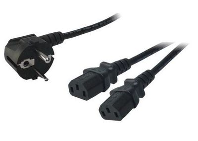 LogiLink - strømkabel - IEC 60320 C13