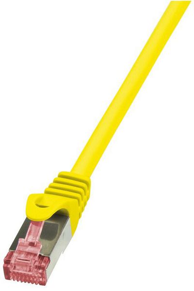 Patch Cable Cat.6 S/FTP yellow 1,50m, PrimeLine