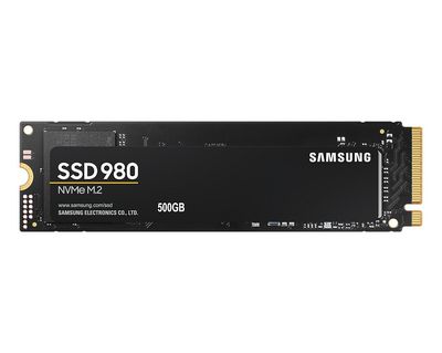 Samsung 980 M.2 500 GB PCI Express 3.0 V-NAND NVMe 980, 500 GB, M.2, 3100 MB/s