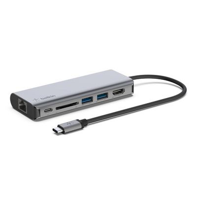 Belkin Interface Hub Usb 3.2 Gen 1  (3.1 Gen 1) Type-C 5000  Mbit/S Black, Grey