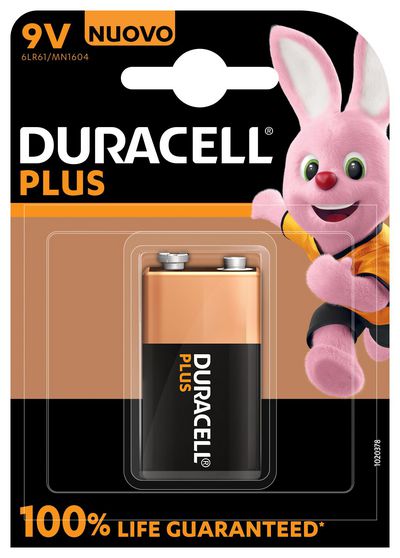 Duracell Plus Power 9V Standardbatterier