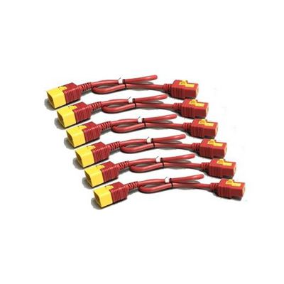 APC Power Cord Kit Power cable IEC 60320 C19 to IEC 60320 C20 16 A 61cm red pack of 6