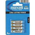 Maxell Battery Alkaline Lr-03 Aaa  4-Pack Single-Use Battery