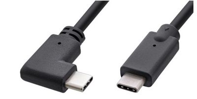 MicroConnect USB-C cable 1m, 3.2 Gen2, one  end Angled , 60W, 10Gbps