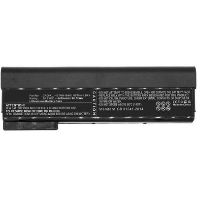 CoreParts Laptop Battery for HP 90.72Wh  10.8V 8400mAh 90.72Wh Li-ion  10.8V 8400mAh Black